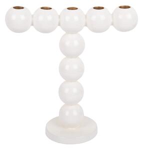 MUZZA Svietnik Bubbly 26.5 cm biely