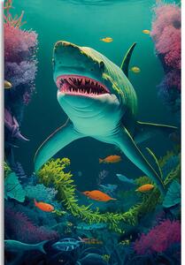 Obraz surrealistický žralok