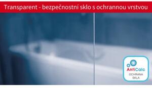RAVAK SUPRENOVA štvrťkruhový sprchový kút posuvný 6-dielny SKKP6-80, rám biely, výplň sklo Transparent 32040100Z1