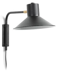 MUZZA Nástenná lampa Riaya 38 x 24 cm čierna