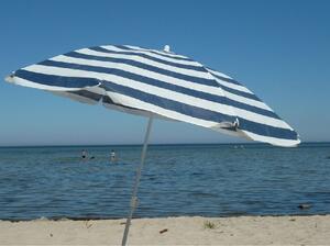 Modro-biely plážový slnečník BEACH 160 cm