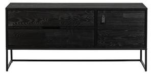 MUZZA TV skrinka Silas 120 x 44 cm čierna