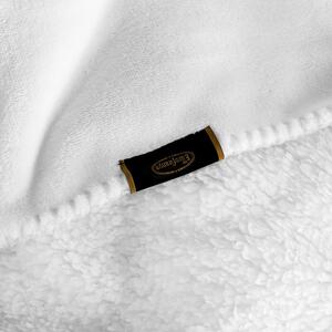 Plyšová deka TEDY 70x160cm – biela