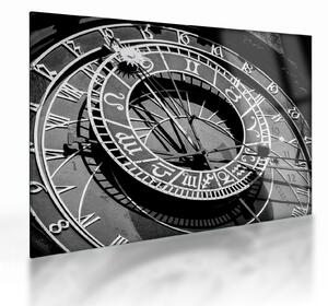 Sklenený obraz - Astronomické hodiny, Praha, Česká Republika (70x50 cm)