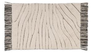 MUZZA Kúpeľňová predložka Krysta 70 x 50 cm biela
