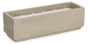 MUZZA Sviečka Tina 30 x 10 cm taupe