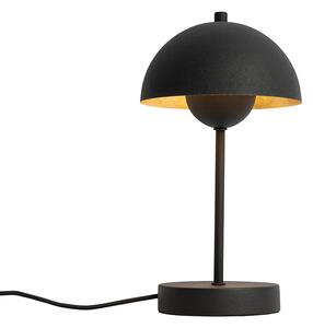 Retro stolná lampa čierna so zlatou - Magnax Mini