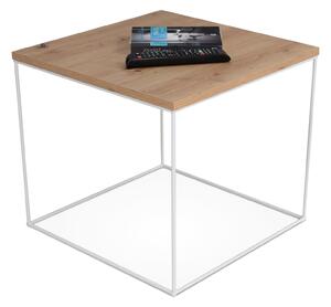 Konferenčný stolík Elean - biela/dub artisan