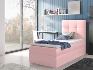Wilsondo Čalúnená boxspringová jednolôžková posteľ Mini 2 90x200 - ružová Prevedenie: Pravá