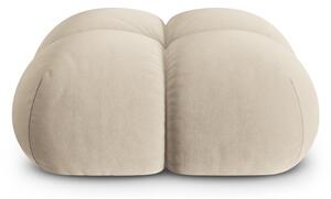 Béžová zamatová podnožka Loretto – Cosmopolitan Design