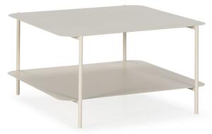 Krémovobiely kovový konferenčný stolík 70x73 cm Beatrix – MOME