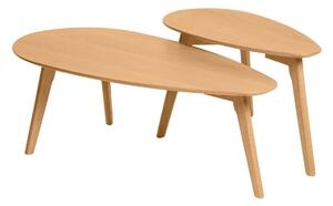 MUZZA Set 2 konferenčných stolíkov DARCON 100 x 50 x 35 cm