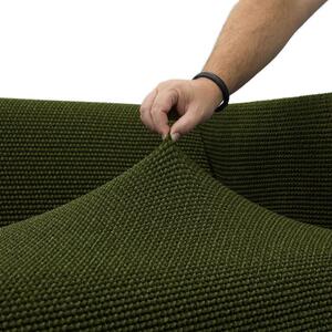 Super strečové poťahy NIAGARA zelená obliečky na vankúšiky 2 ks (40 x 40 cm)