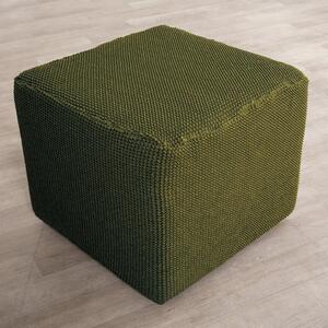 Super strečové poťahy NIAGARA zelená taburetka (40 - 60 cm)