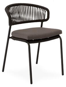 MUZZA Záhradná stolička Pallira tmavosivá