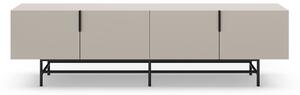 MUZZA TV stolík EDZIO 200 x 55 cm krémový