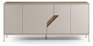 MUZZA Komoda LOU 180 x 80 cm béžová