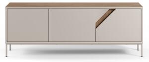 MUZZA TV stolík LOU 150 x 55 cm béžový