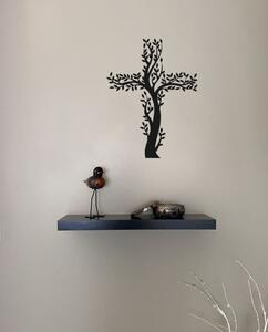 Drevený obraz na stenu - Strom v tvare kríža
