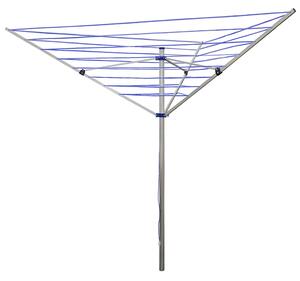 Erga Garden 4000, voľne stojaci 3-ramenný záhradný sušiak na bielizeň 174x202x195 cm, strieborná-modrá, ERG-SEP-10SUSOGRGAR40