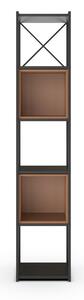 MUZZA Regál LOGAM 36 x 179 cm terakota