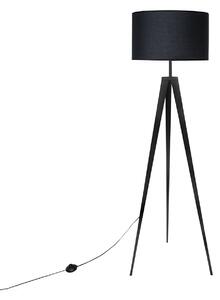 MUZZA Stojacia lampa TIGA 163 cm čierna