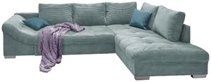 ROHOVÁ SEDAČKA, textil, svetlomodrá P & B - Sedačky, Online Only