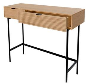 MUZZA Konzolový stolík KAYU 100 x 35 cm prírodný