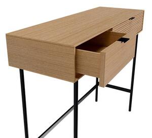 MUZZA Konzolový stolík KAYU 100 x 35 cm prírodný