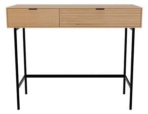 MUZZA Konzolový stolík KAYU 100 x 35 cm prírodný