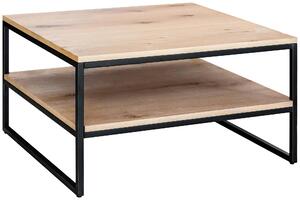 KONFERENČNÝ STOLÍK, čierna, farba duba, drevo, kov, kompozitné drevo, 80/70/45 cm MID.YOU - Stolíky do obývačky, Online Only