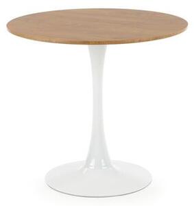 Halmar STING stôl doska - prírodná, nohy - biele