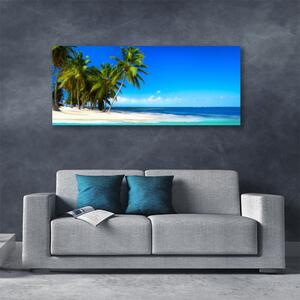 Obraz na plátne Palma strom more krajina 125x50 cm