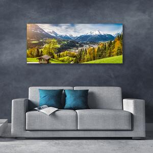 Obraz na plátne Sklenená alpy príroda 125x50 cm