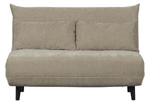 MUZZA Dvojmiestna rozkladacia pohovka MEX 122 cm chenille béžová