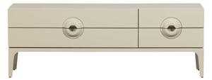 MUZZA TV stolík MEREG 160 x 57 cm biely
