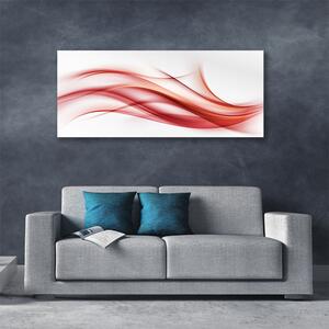 Obraz Canvas Červená abstrakcia umenie 125x50 cm
