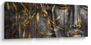 Obraz - Zjednotenie múdrostí (s hodinami) (90x30 cm)
