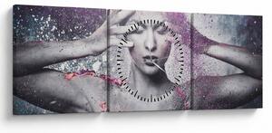 Obraz - Energia (s hodinami) (90x30 cm)