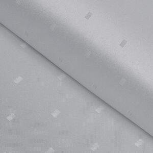 Teflónová látka na obrusy TF-080 Obdĺžničky na sivom - šírka 160 cm