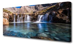 Obraz na plátne Vodopád príroda 125x50 cm