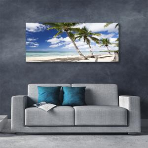 Obraz na plátne More pláž palma krajina 120x60 cm
