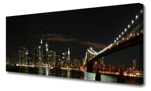 Obraz na plátne Most mesto architektúra 125x50 cm