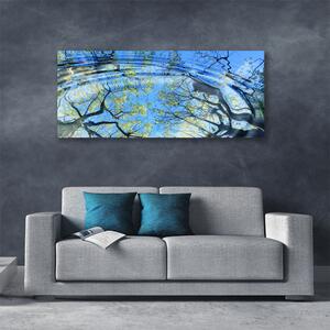 Obraz na plátne Voda stromy umenie 125x50 cm