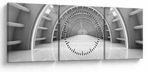 Obraz - 3D priechod (s hodinami) (90x30 cm)