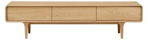 MUZZA TV stolík CHARL 180 x 45 cm dub prírodný