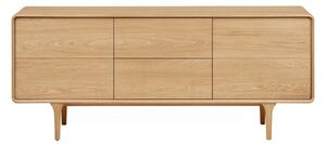 MUZZA Komoda CHARL 180 x 45 cm dub prírodný