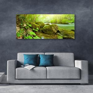Obraz Canvas Jazero kamene príroda 125x50 cm
