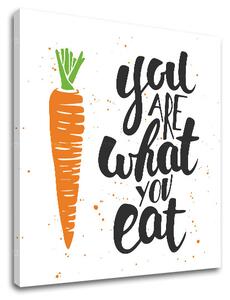 Obraz na stenu s textom You are what you eat (moderné obrazy s textom)