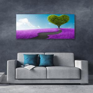 Obraz Canvas Lúka chodník strom príroda 125x50 cm